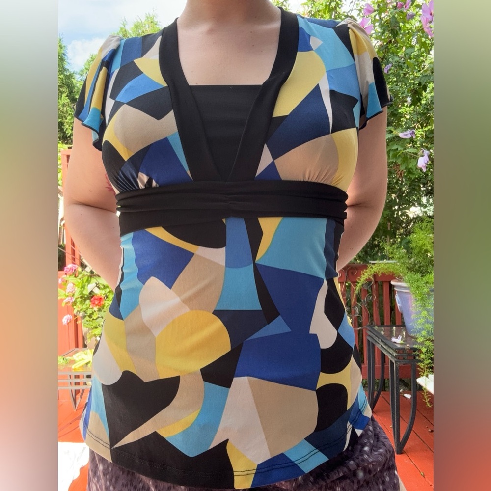 Alyx Multicolor Geometric Pattern Dress